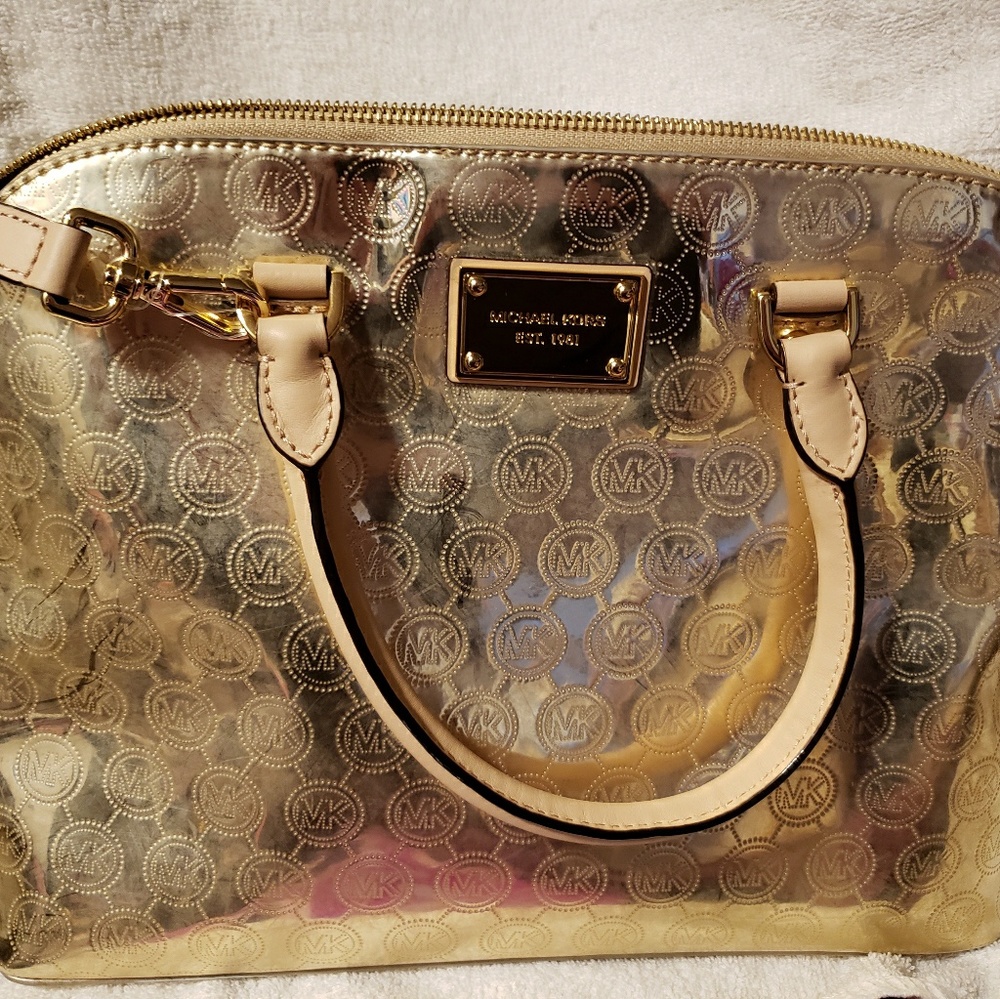 New MK Gold Large Purse